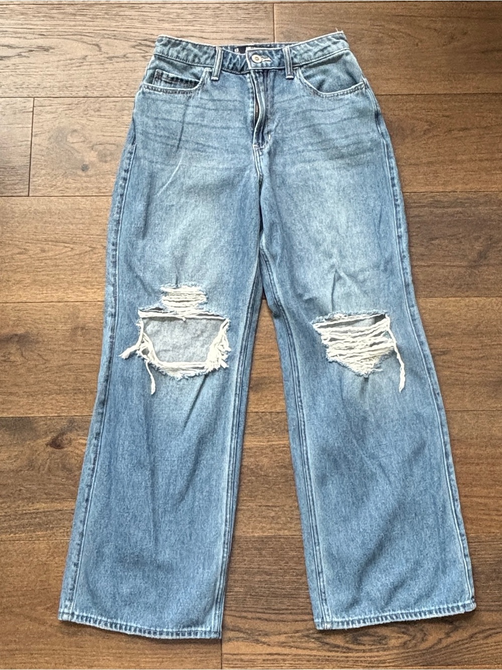 Hollister California Ultra High Rise Wide Leg Women's Jeans W27 Short 4S Blue